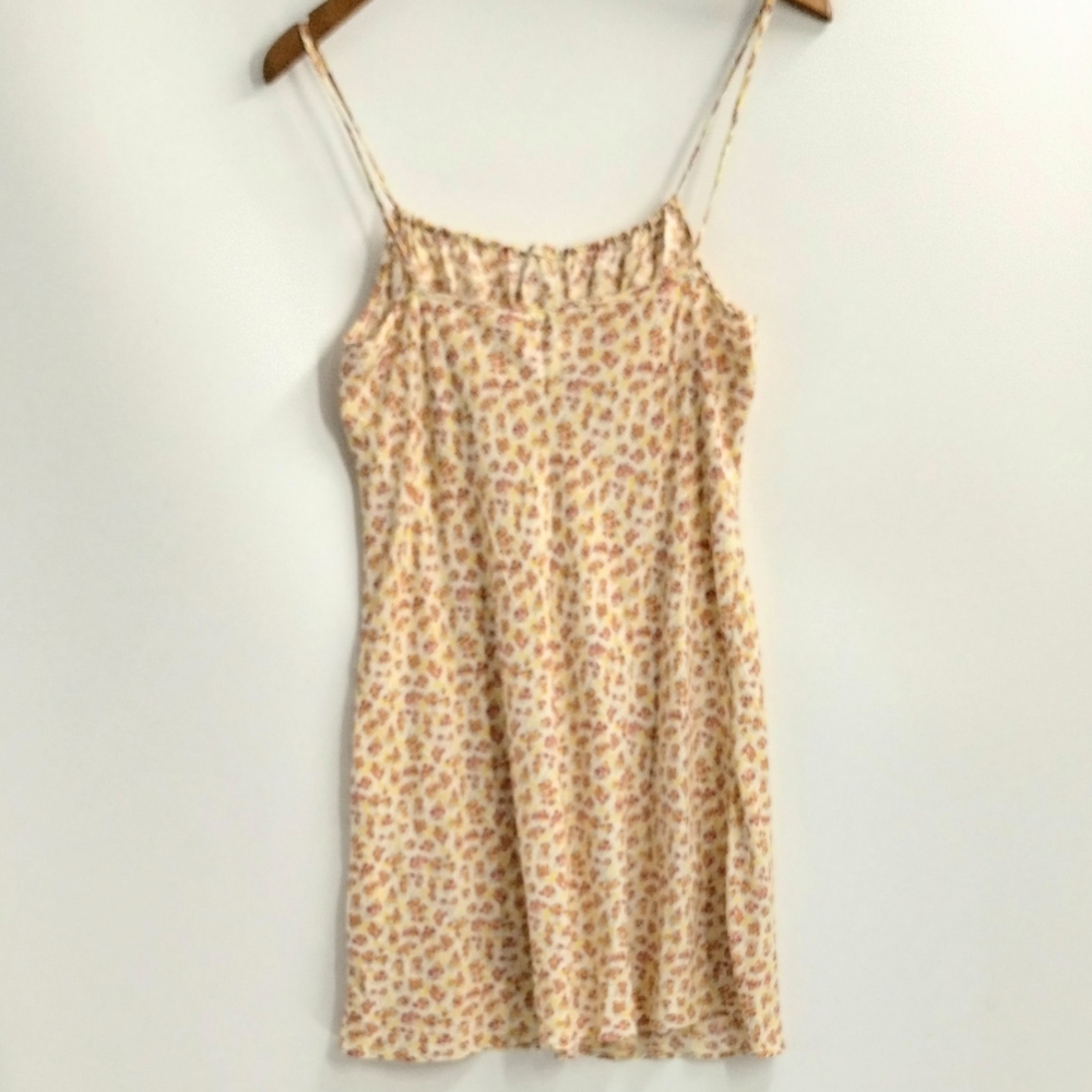 Reformation Rebekah Floral‎ Yellow Mini Dress - Picture 8 of 14